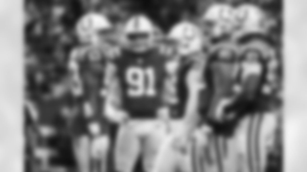 53 LB Darius Leonard, ]#91 DE Isaac Rochell, #96 DT Antwaun Woods, #90 DT Grover Stewart, #97 DE Al-Quadin Muhammad