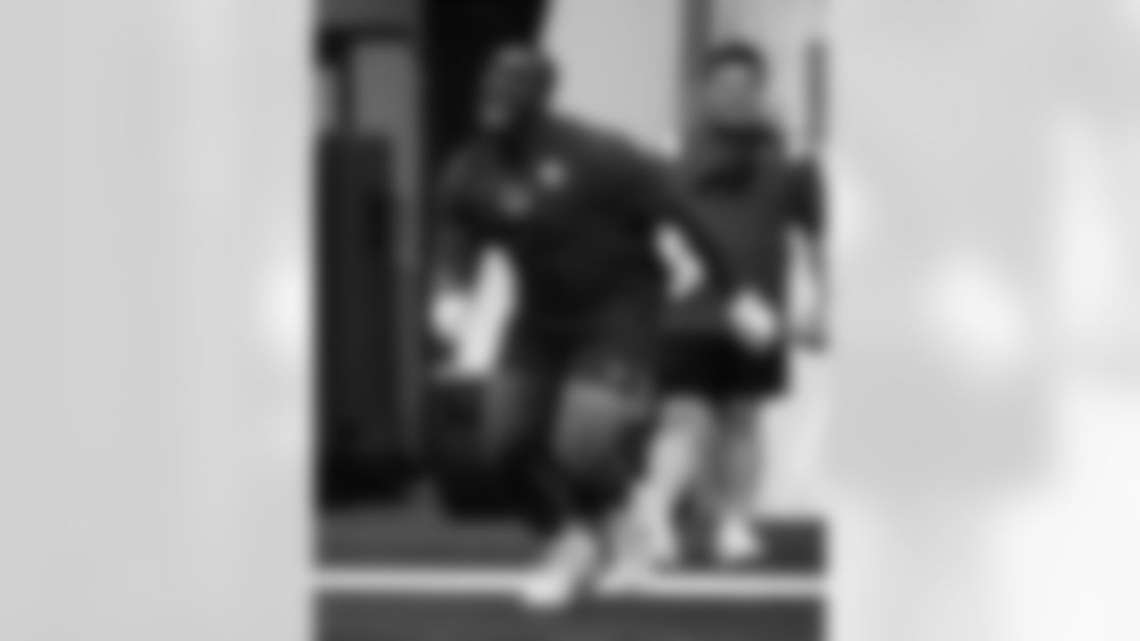 95 DT Adetomiwa Adebawore,
Players train during Phase II of offseason workouts.