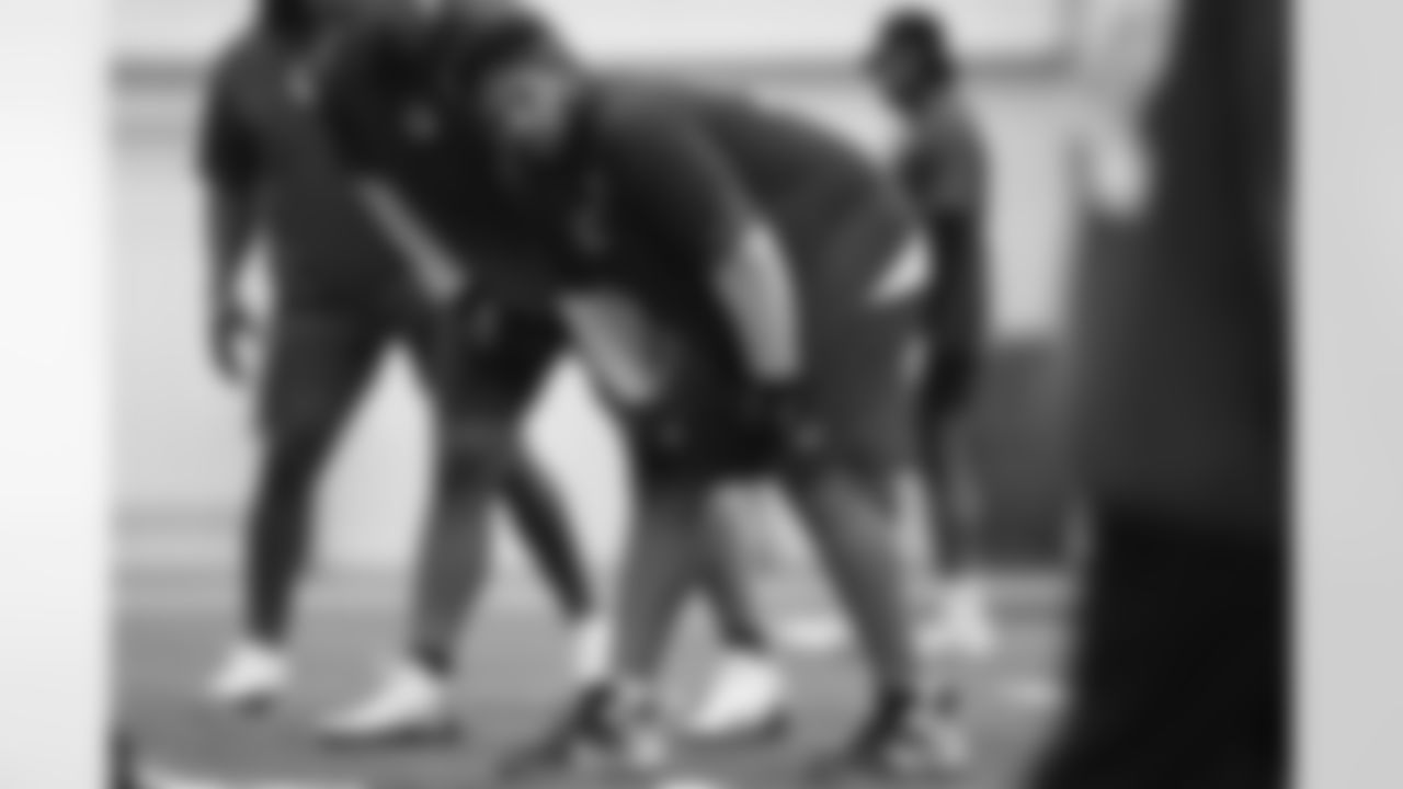90 DT Grover Stewart
Players train during Phase II of offseason workouts.