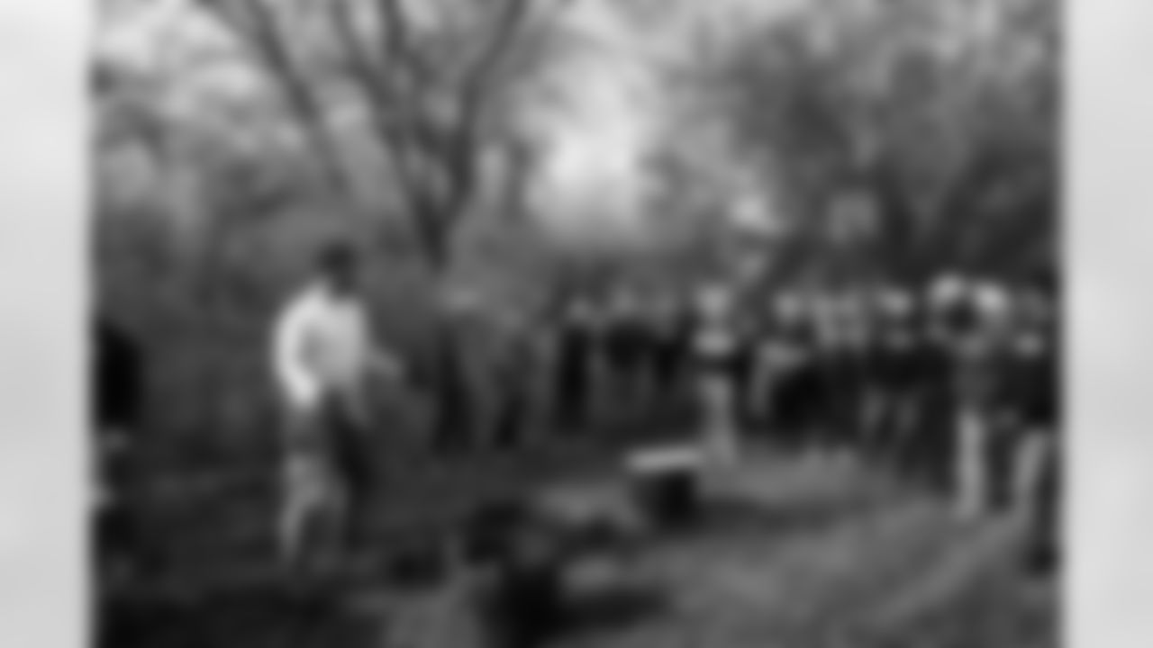 The Indianapolis Colts activated its new Touchdown for Trees program by joining volunteers from Coke Consolidated, Meijer and Keep Indianapolis Beautiful to plant more than 100 trees along the Fall Creek Greenway on the city's northeast side.