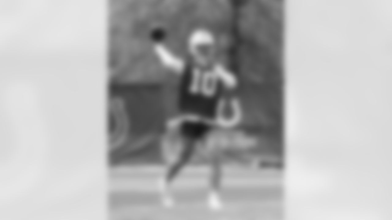 10 QB Gardner Minshew,
Players practice during voluntary Veteran Mini Camp offseason workouts.