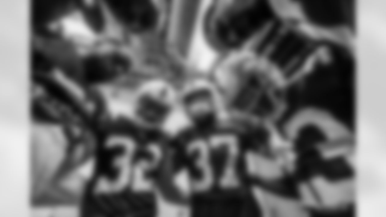 31 S Tavon Wilson, #32 S Julian Blackmon, #37 S Khari Willis, #23 CB Kenny Moore II