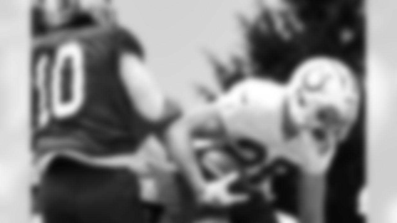 10 QB Gardner Minshew, 26 RB Evan Hull,
Players train during Phase III OTAs of offseason workouts.