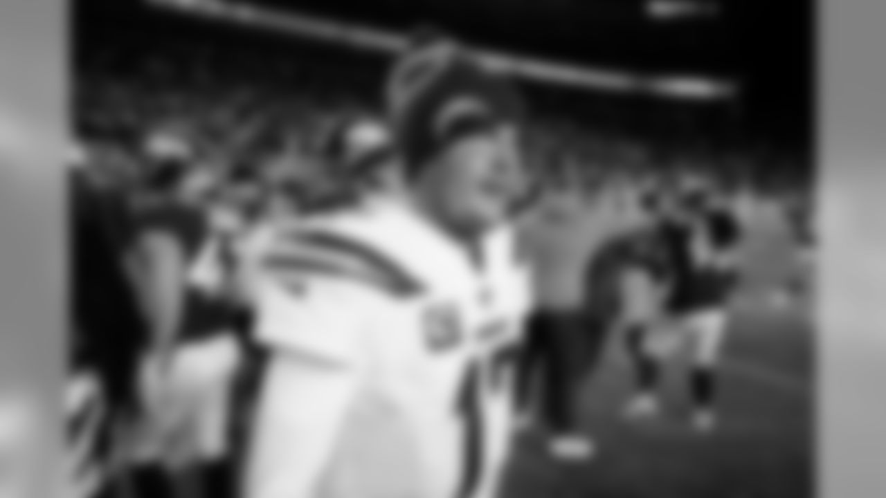Los Angeles Chargers quarterback Philip Rivers leaves the field after their loss against the against the Denver Broncos in an NFL football game Sunday, Dec. 1, 2019, in Denver. (AP Photo/Jack Dempsey)