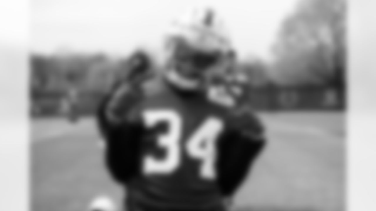 34 CB Isaiah Rodgers Sr.,
Players practice during Veteran Mini Camp offseason workouts.