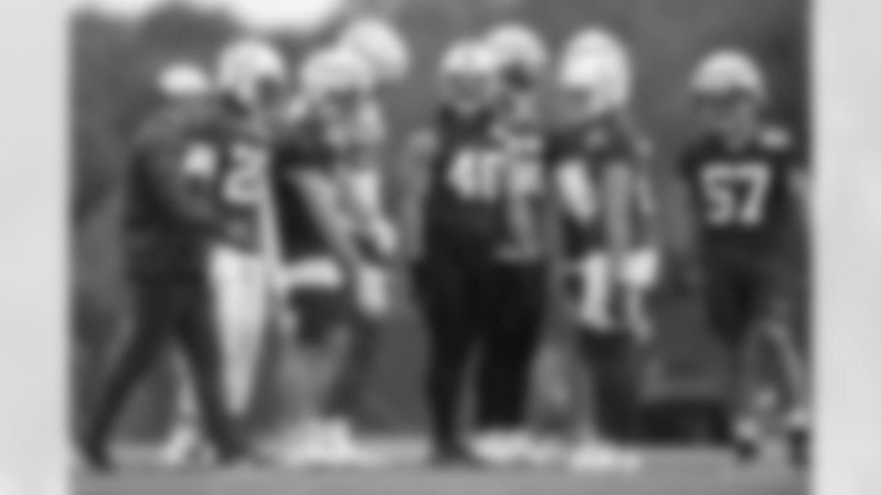 20 S Nick Cross, #46 LS Luke Rhodes, #57 LB JoJo Domann