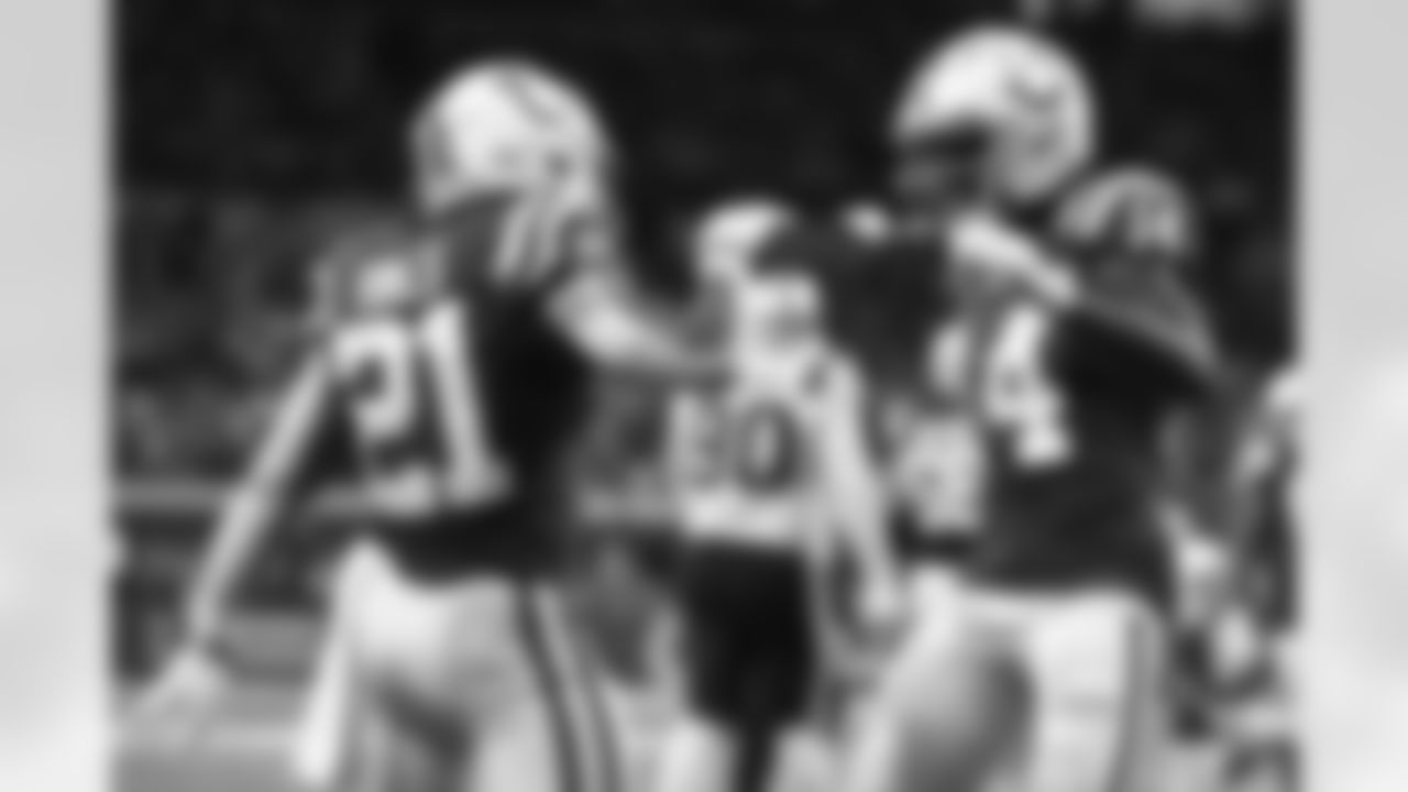 21 RB Nyheim Hines, #14 WR Zach Pascal