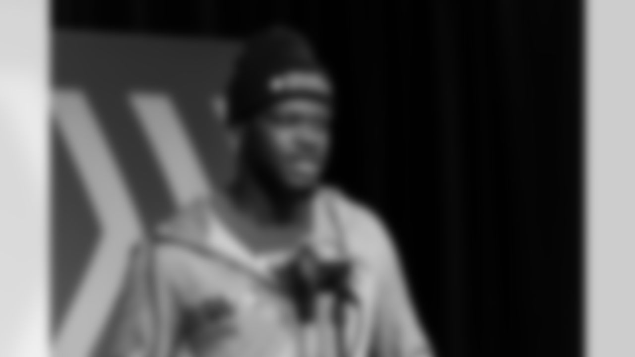 Louisville Quarterback Malik Cunningham talks with the media at the 2023 NFL Scouting Combine.