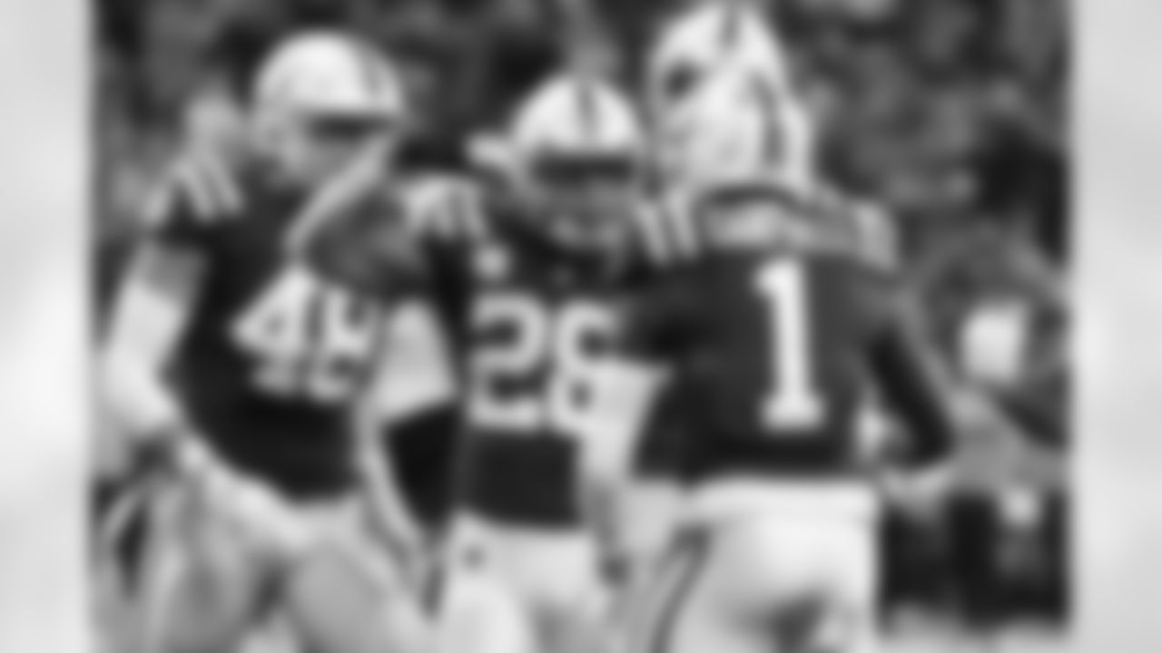 48 TE Nikola Kalinic, #28 RB Jonathan Taylor, #1 WR Parris Campbell