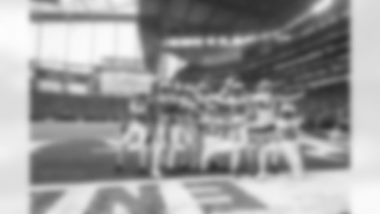 46 LS Luke Rhodes, #58 LB Bobby Okereke, #41 LB Grant Stuard, #44 LB Zaire Franklin, ]#57 LB JoJo Domann, #38 CB Tony Brown, #47 LB Forrest Rhyne, #16 WR Ashton Dulin