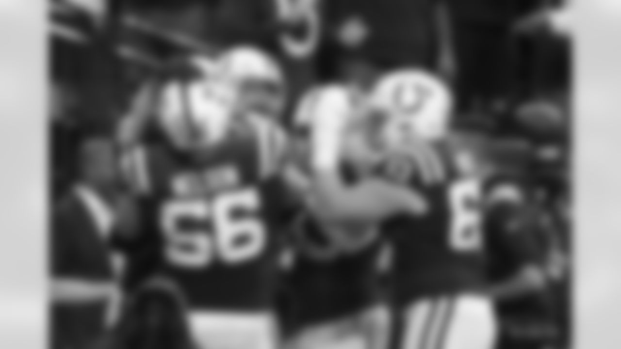 56 C/G Quenton Nelson, #63 G Danny Pinter, #83 TE Kylen Granson, #28 RB Jonathan Taylor