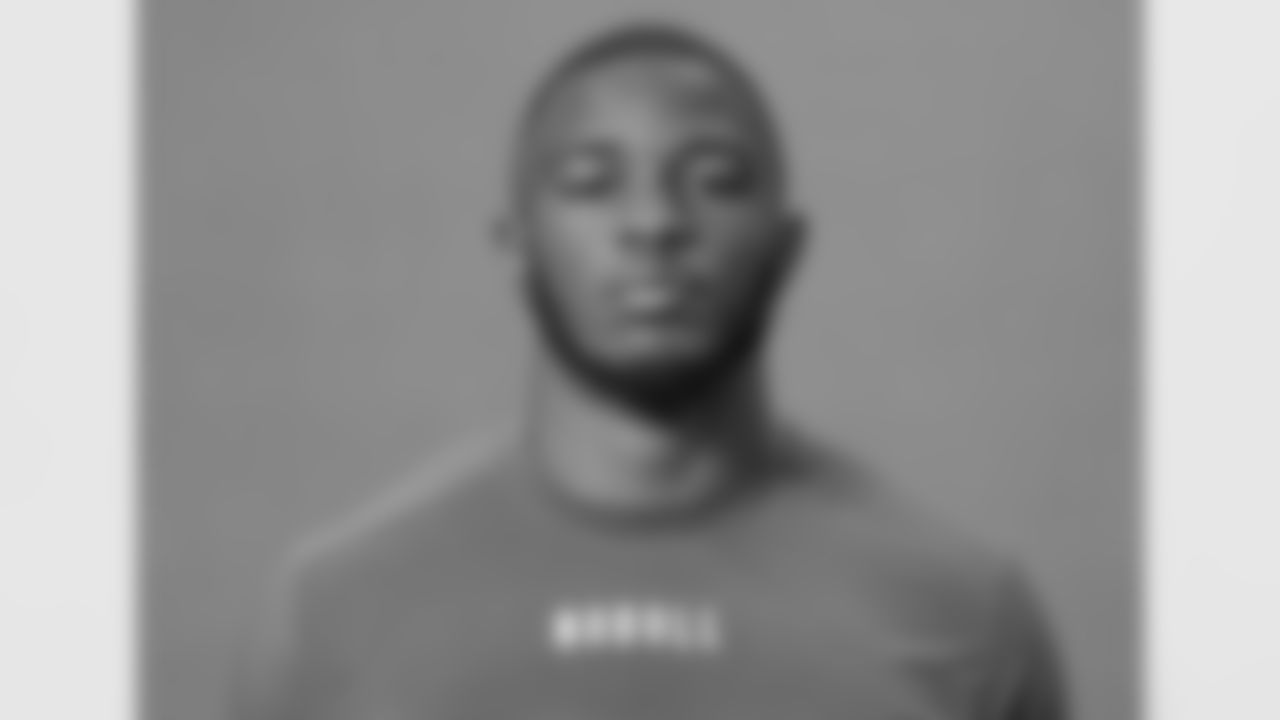 North Carolina State linebacker Isaiah Moore poses for a portrait at the NFL football Combine on Tuesday, Feb. 28, 2023 in Indianapolis. (AJ Mast/AP Images for the NFL)