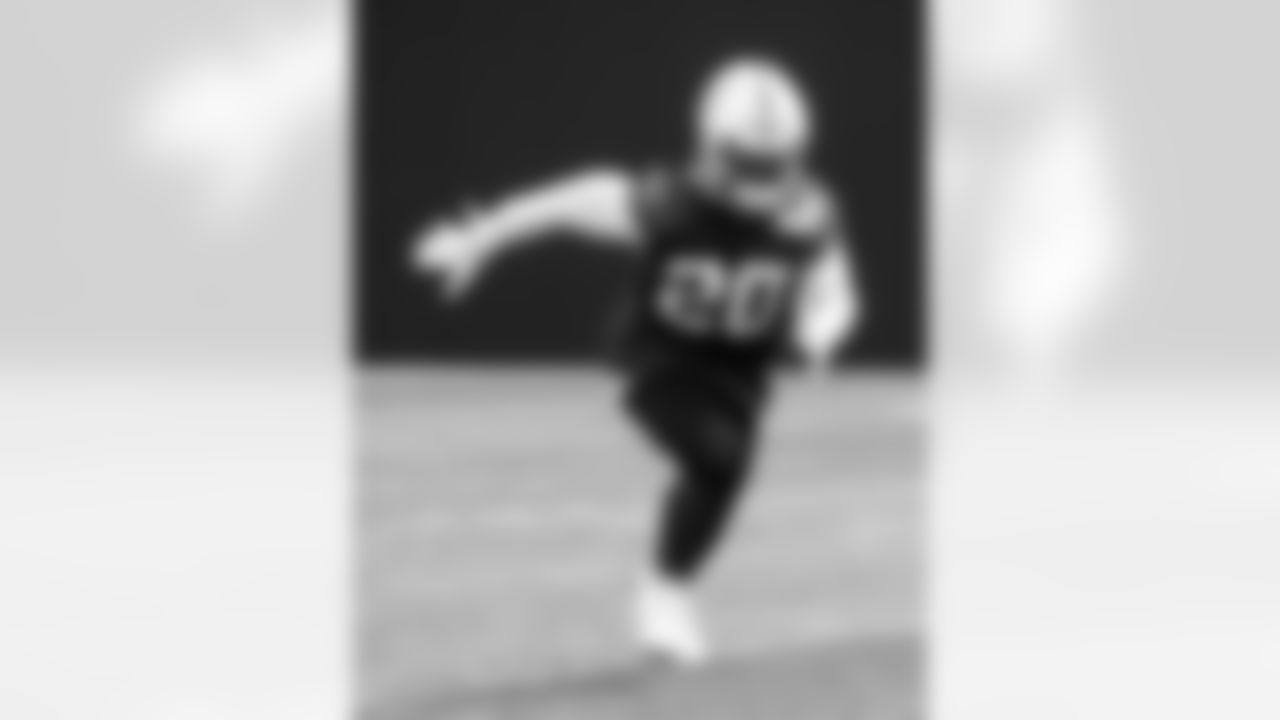 20 S Nick Cross,
Players practice during voluntary Veteran Mini Camp offseason workouts.