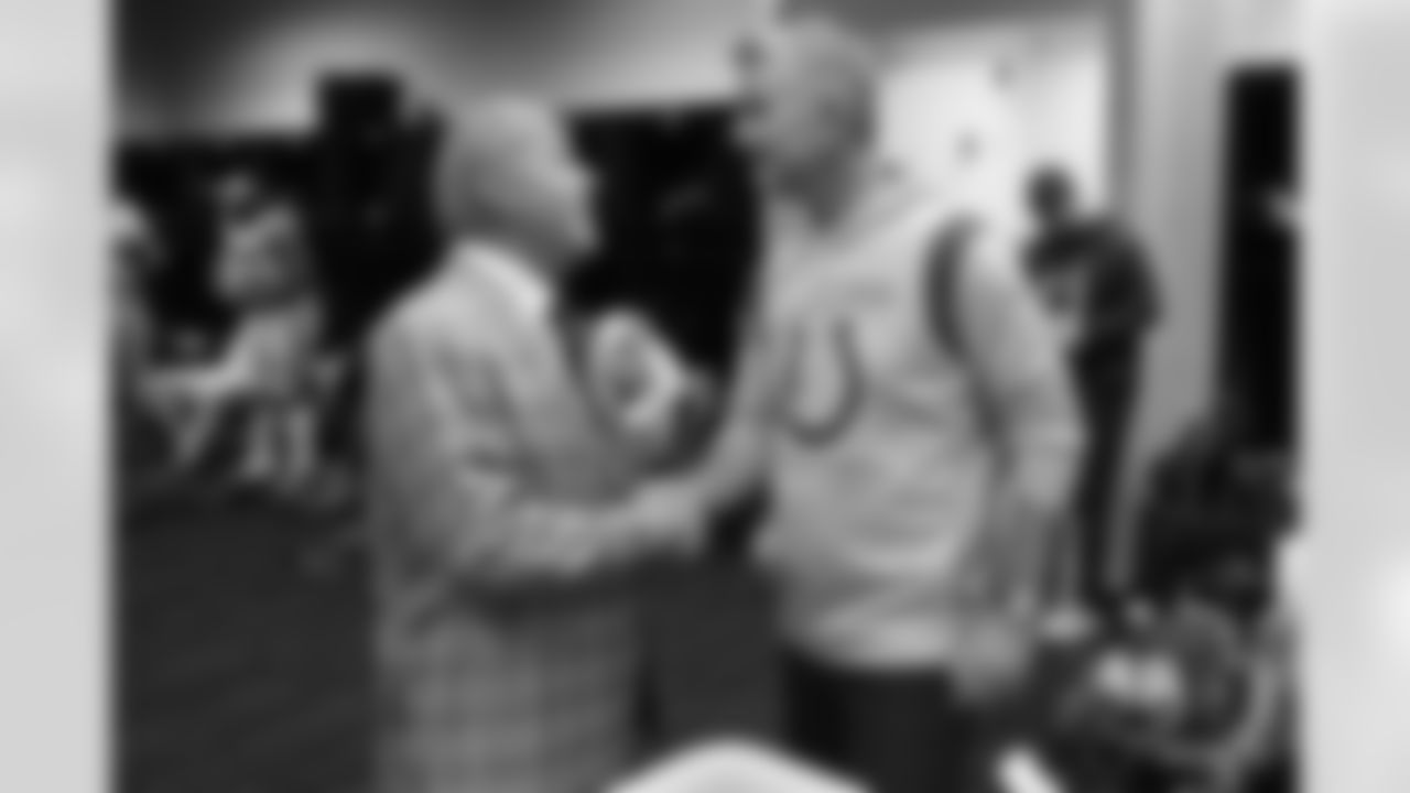 Indianapolis Colts Head Coach Frank Reich, James IrsayÊOwner and CEO