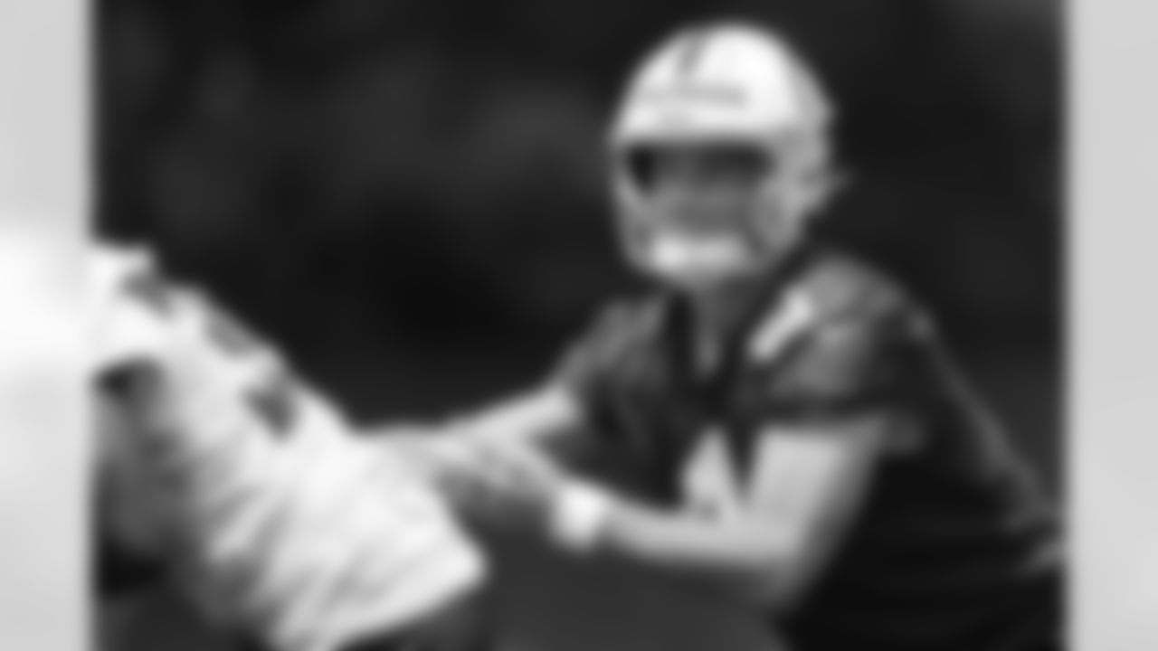 4 QB Sam Ehlinger
Players train during Phase III of offseason workouts.