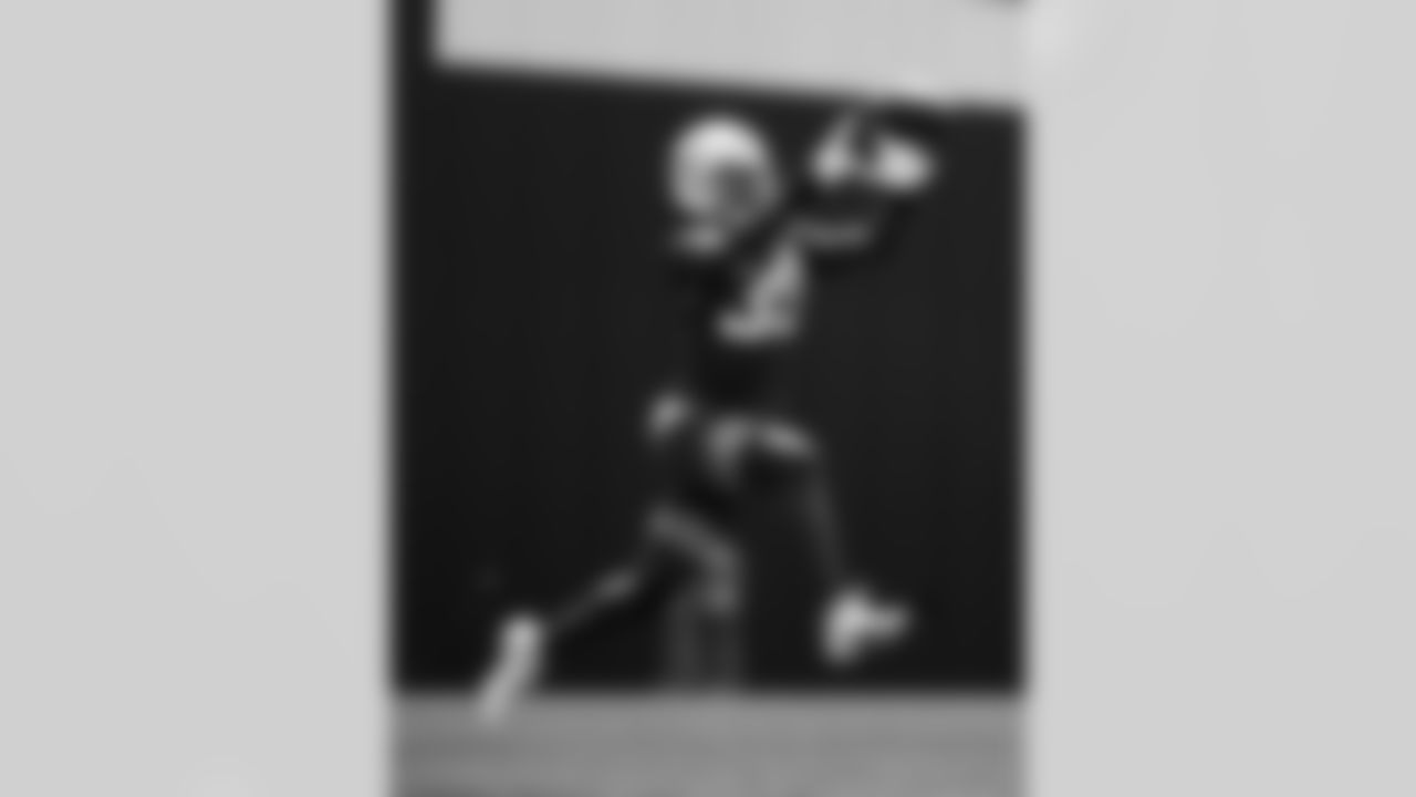 30 CB Darius Rush,
Players train during OTAs of offseason workouts.