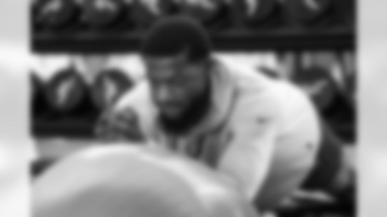 33 CB Dallis Flowers,
Players train in the weight room during Phase III of offseason workouts.