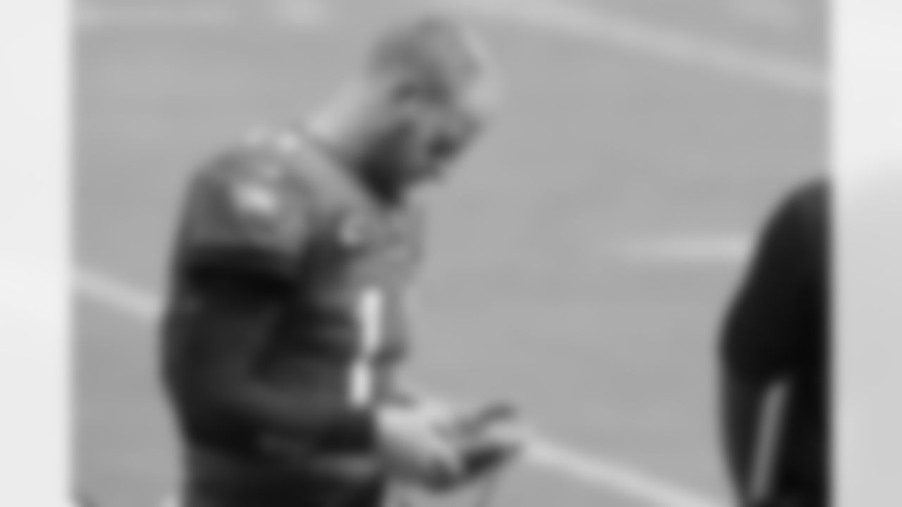 555Philadelphia Eagles' Carson Wentz (11) looks at a tablet during the first half against Cincinnati Bengals during an NFL football game, Sunday, Sept. 27, 2020, in Philadelphia. (AP Photo/Rich Schultz)