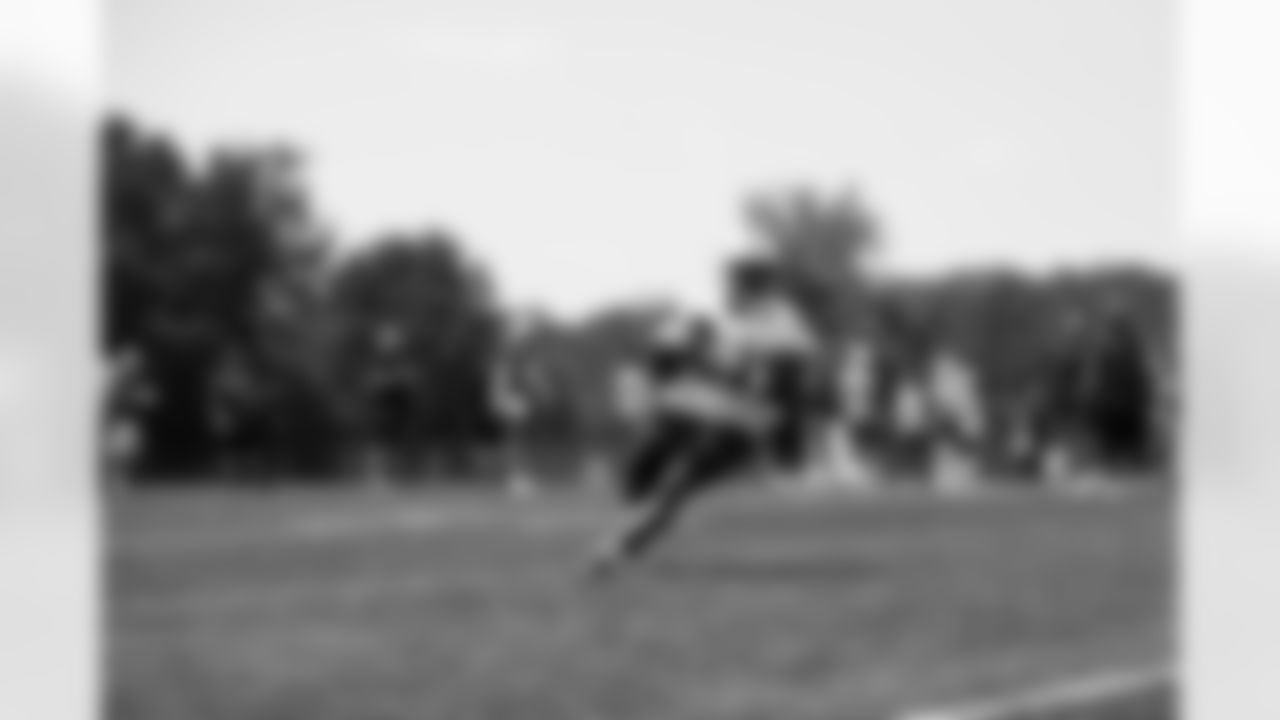 21 WR Zack Moss,
Players train during Phase III OTAs of offseason workouts.