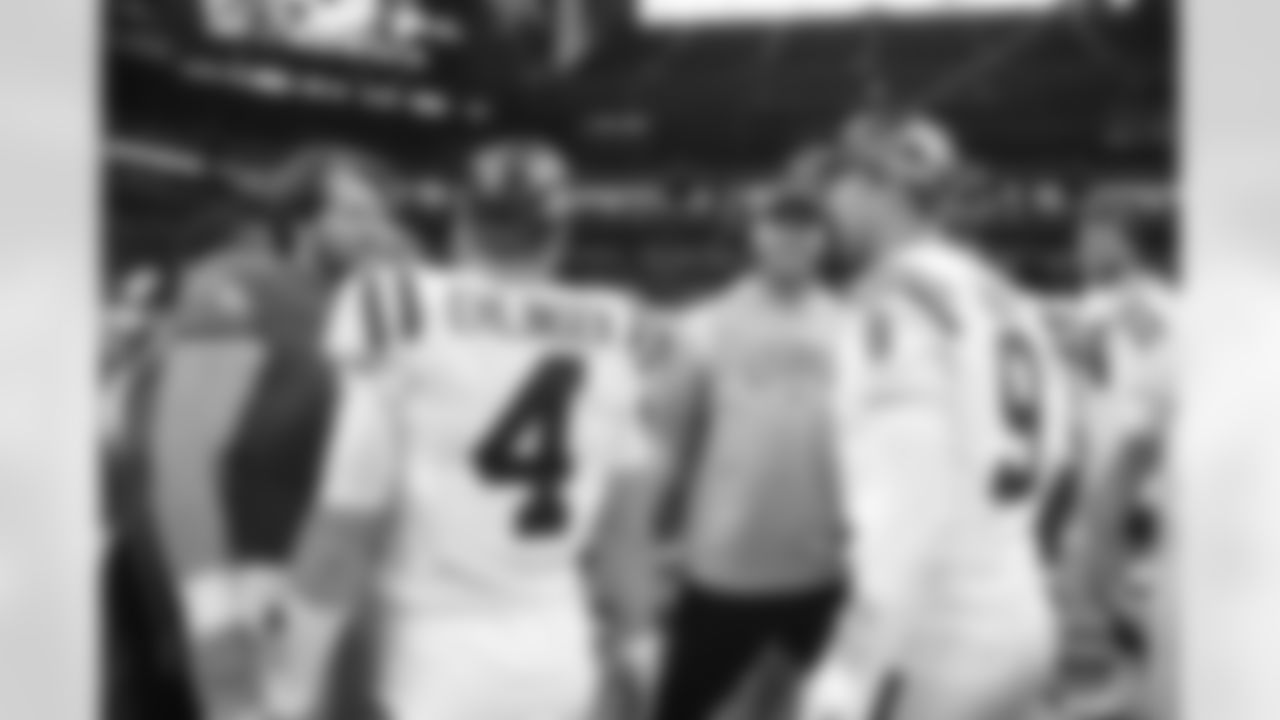 4 QB Sam Ehlinger, #9 QB Nick Foles