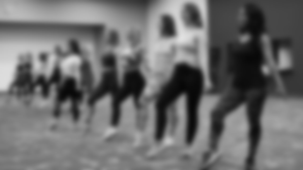 A behind the scenes look at the Colts Cheerleaders prep class on 2/26.