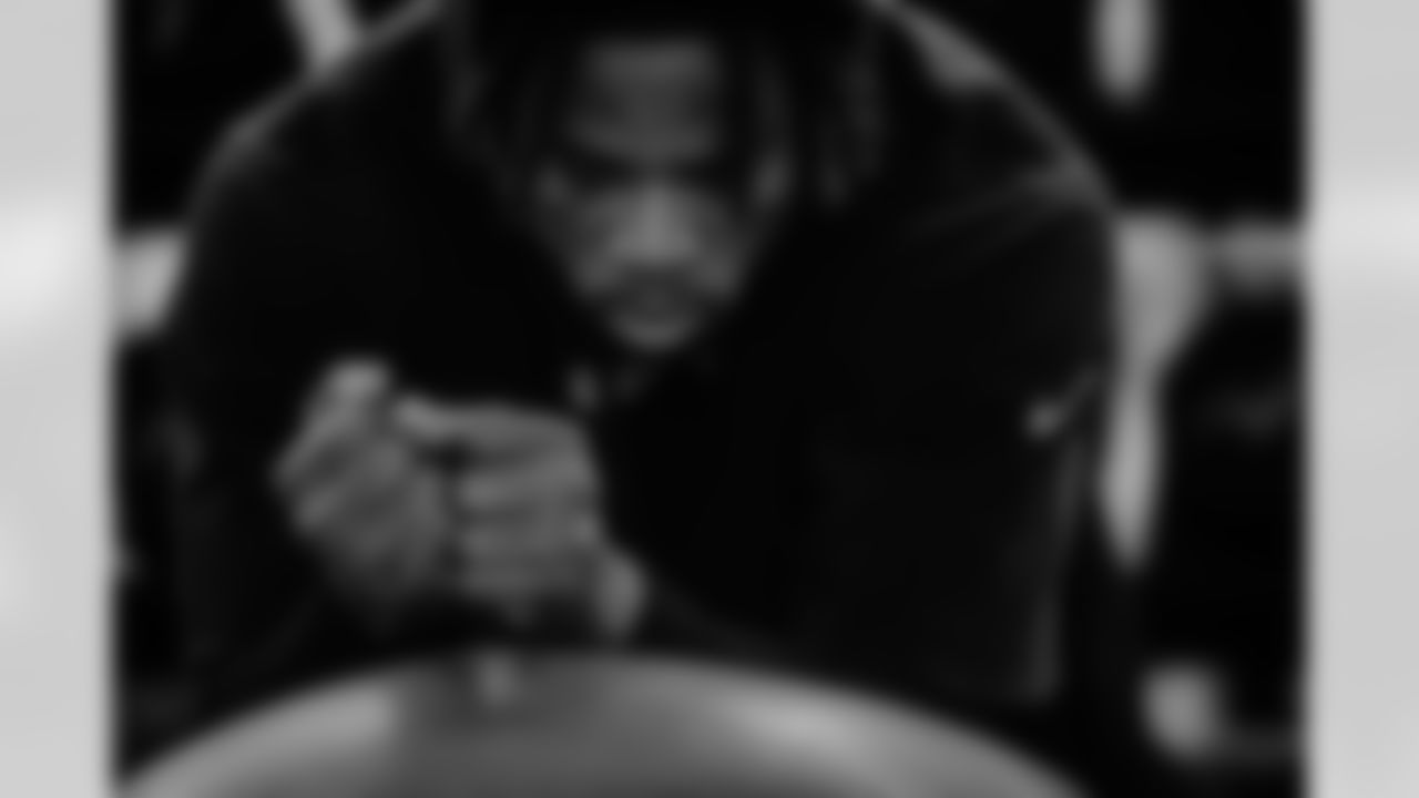 23 CB Kenny Moore II,
Players train in the weight room during Phase III of offseason workouts.