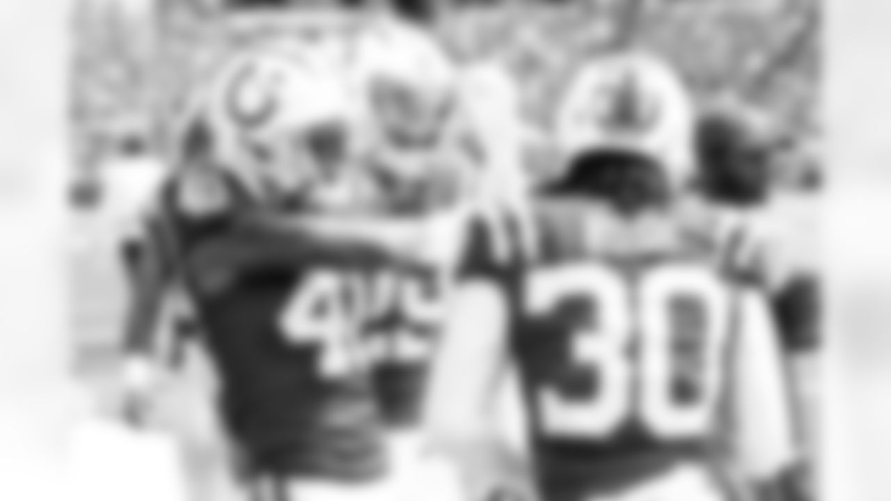 40 CB Jaylon Jones , 29 CB JuJu Brents , 30 CB Darius Rush
2023 Preseason Game #1 - Colts at Bills 8/12/23