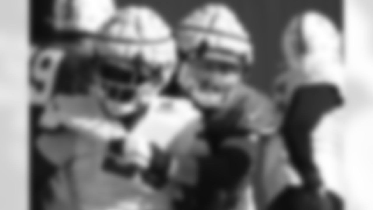 62 C Wesley French, #93 DT Eric Johnson