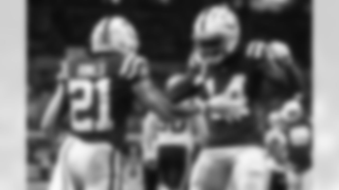 21 RB Nyheim Hines, #14 WR Zach Pascal