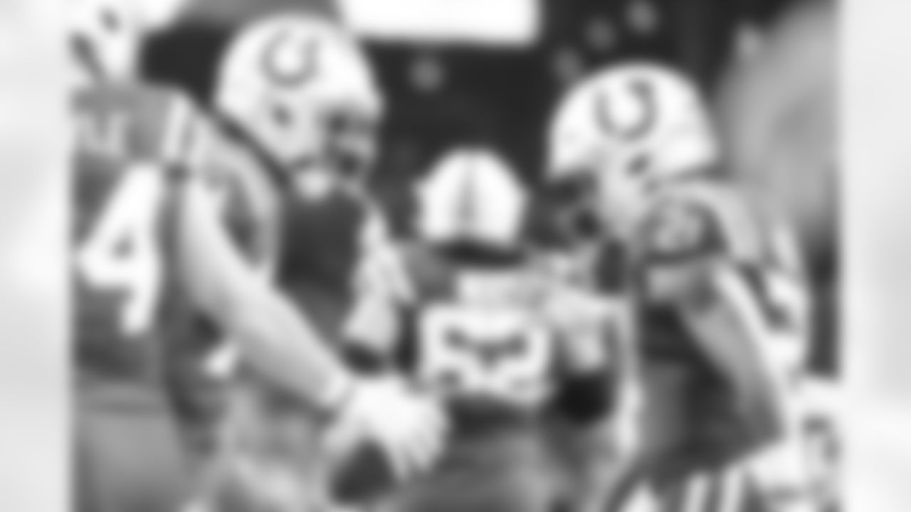 14 WR Zach Pascal, #21 RB Nyheim Hines