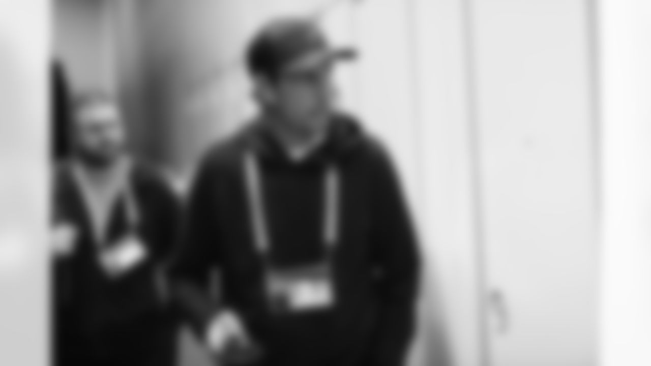 Head Coach Shane Steichen at the 2023 NFL Scouting Combine at Lucas Oil Stadium.