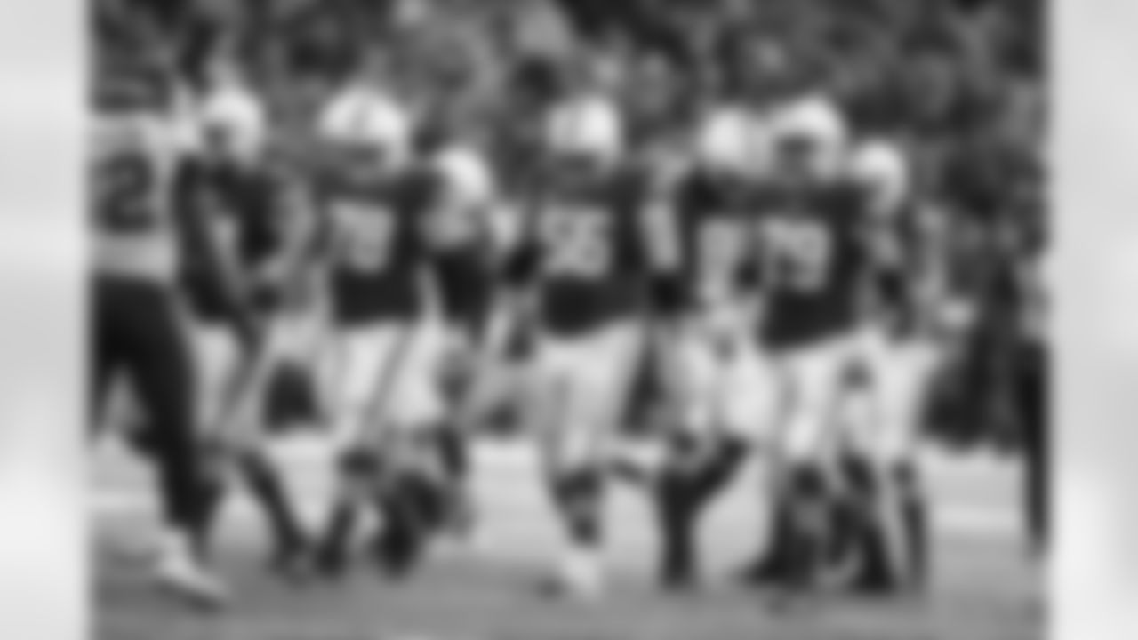 78 C Ryan Kelly, #56 C/G Quenton Nelson, #79 OT Eric Fisher