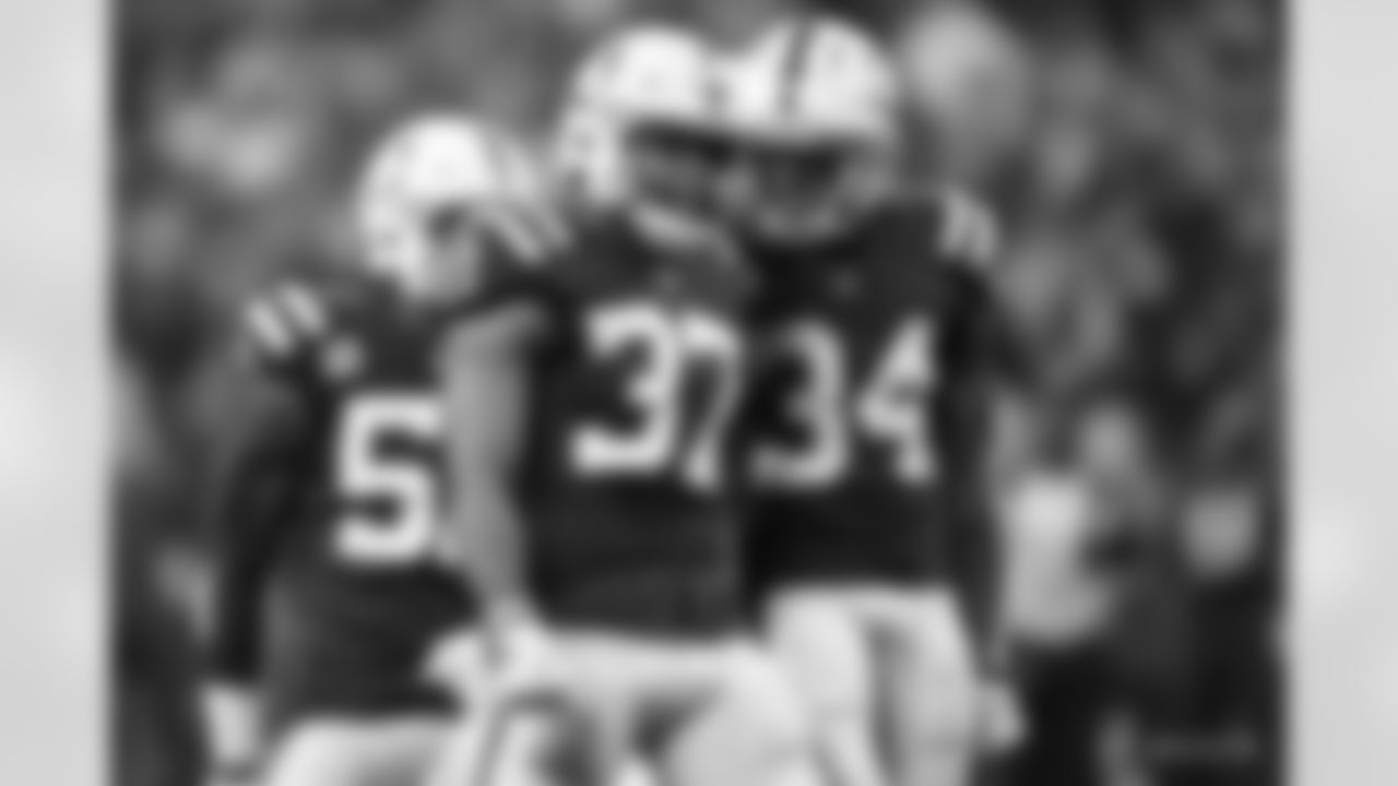 37 S Khari Willis, #34 CB Isaiah Rodgers, #53 LB Darius Leonard