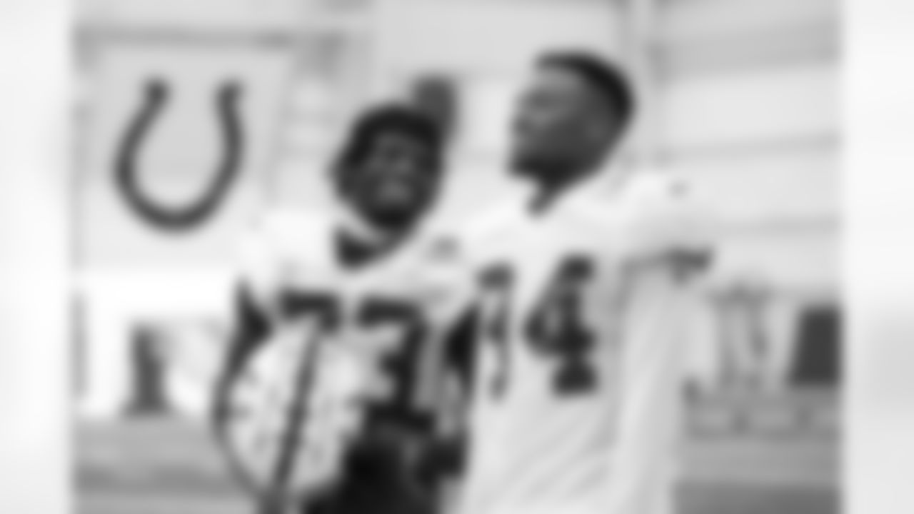 34 CB Isaiah Rodgers Sr., #23 CB Kenny Moore II,