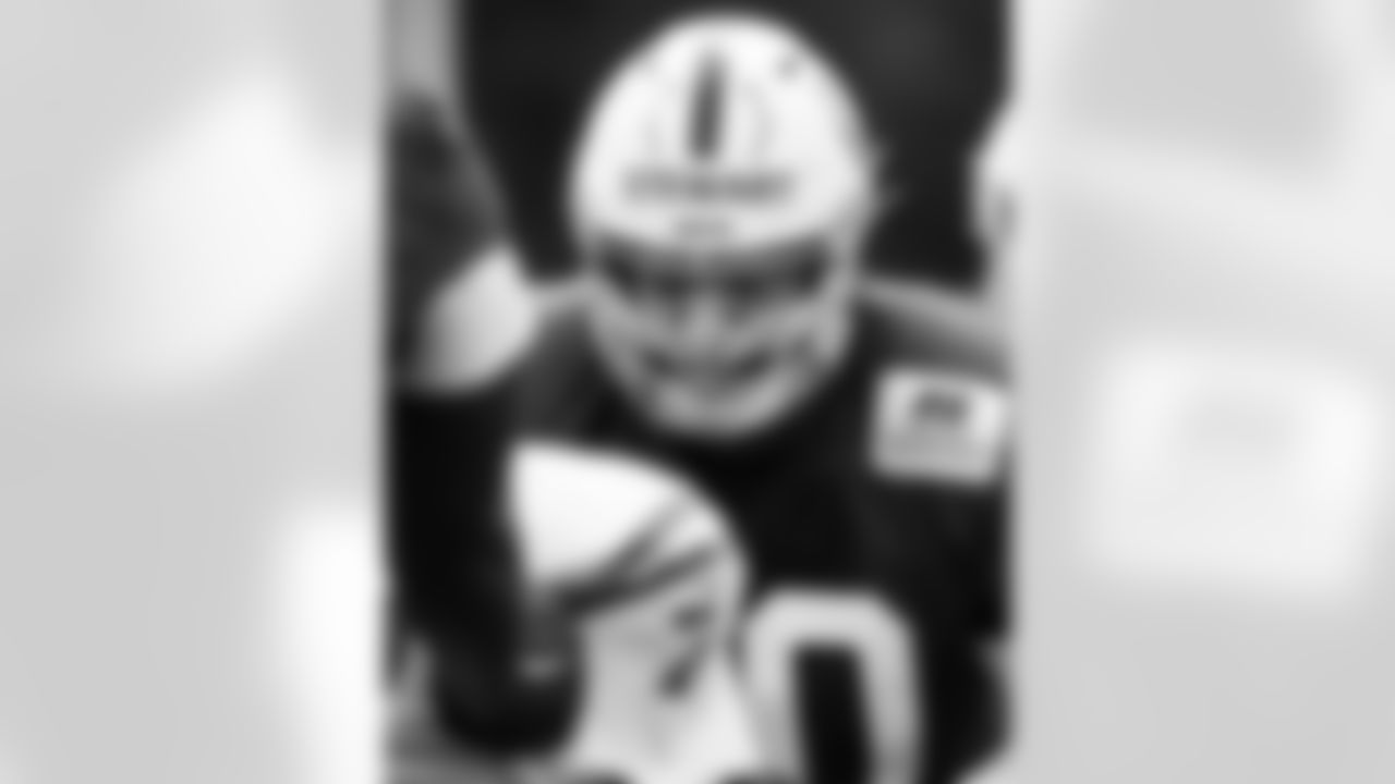 90 DT Grover Stewart,
Players train during OTAs of offseason workouts.