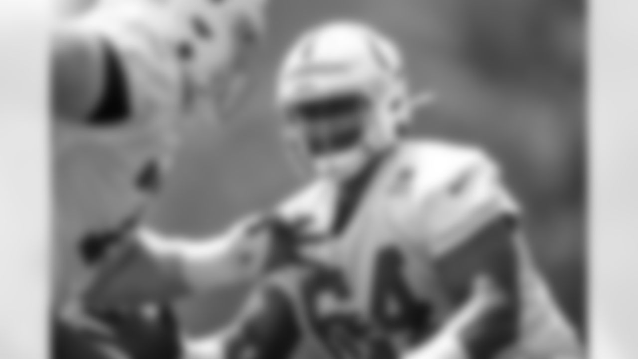 64 G Arlington Hambright
Players train during Phase III OTAs of offseason workouts.