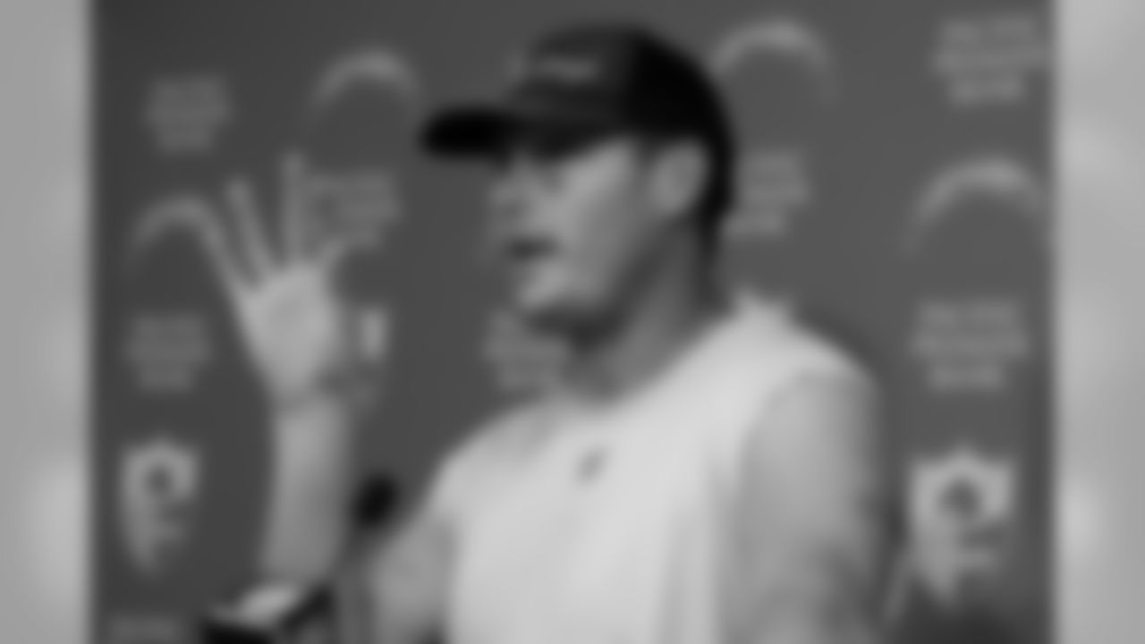 Los Angeles Chargers quarterback Philip Rivers answers questions after an NFL football game against the Tennessee Titans Sunday, Oct. 20, 2019, in Nashville, Tenn. The Titans won 23-20. (AP Photo/James Kenney)