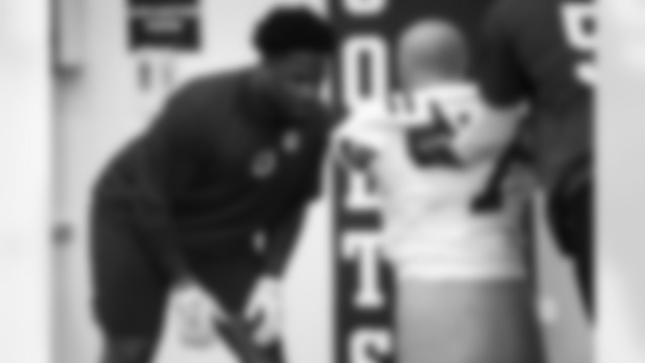 96 DT Jamal Woods,
Players train during Phase II of offseason workouts.