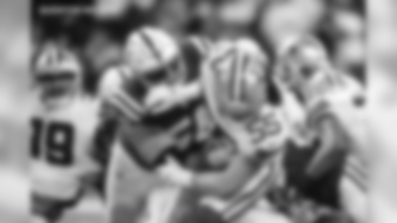 Quenton Nelson, guard (first-round [sixth-overall] pick): Nelson started all 16 games in 2018 at left guard, and in Weeks 7 and 8, helped the Colts rush for over 200 yards in back-to-back games for the first time in the same season since 1985. He was also part of an offensive line that didn't allow a sack in five straight games. Nelson was named to his first Pro Bowl and was the first rookie Colts offensive lineman to earn that honor since Chris Hinton in 1983. Nelson was also selected AP First-Team All-Pro; him and Darius Leonard joined Alan Ameche (1955), Milt Davis (1957) and Edgerrin James (1999) as the only Colts rookies to be selected AP First-Team All-Pro. The NFL's Offensive Rookie of the Month for October — becoming the first guard in NFL history to earn Rookie of the Month honors.