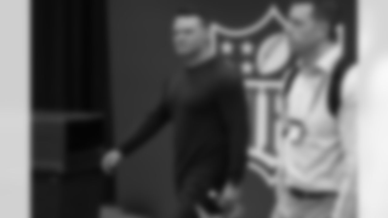 General Manager Chris Ballard at the 2023 NFL Scouting Combine at Lucas Oil Stadium.
