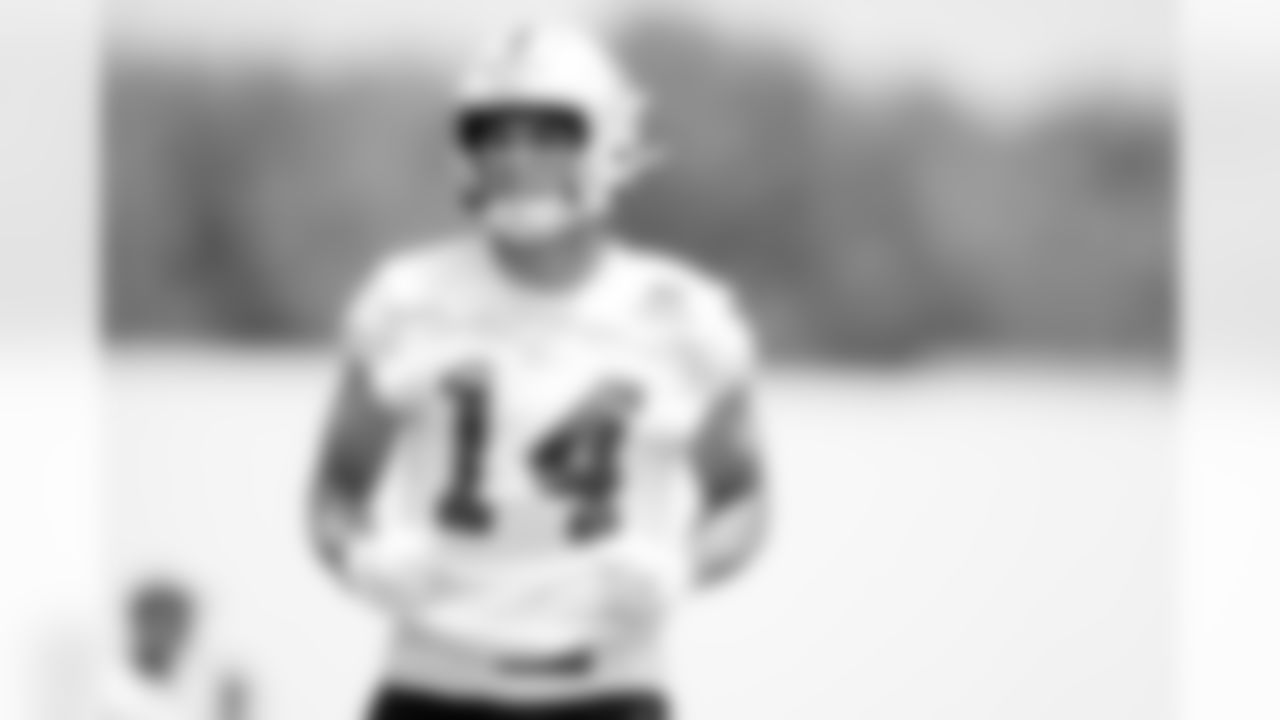14 WR Alec Pierce
Players train during Phase III OTAs of offseason workouts.