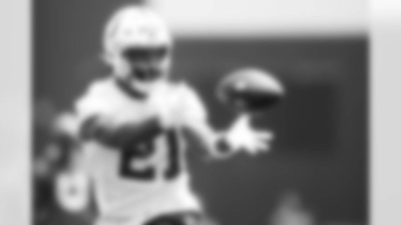 21 RB Zack Moss
Players train during Phase III OTAs of offseason workouts.