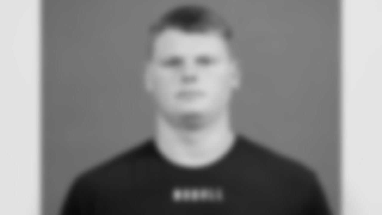 Minnesota offensive lineman John Michael Schmitz Jr. poses for a portrait at the NFL football Combine on Thursday, March 2, 2023 in Indianapolis. (AJ Mast/AP Images for the NFL)