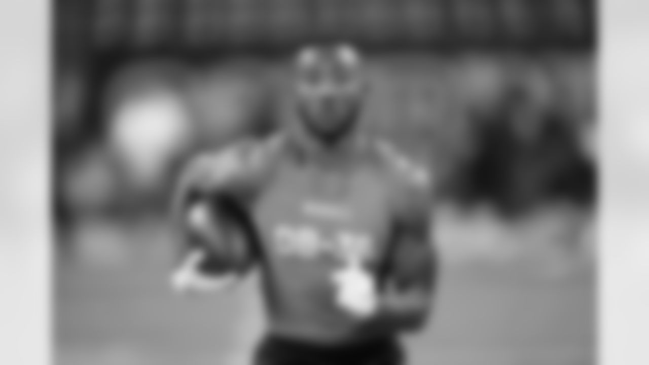 LSU defensive back Jay Ward participates in a drill at the NFL football scouting combine in Indianapolis, Friday, March 3, 2023. (AJ Mast via AP Images)