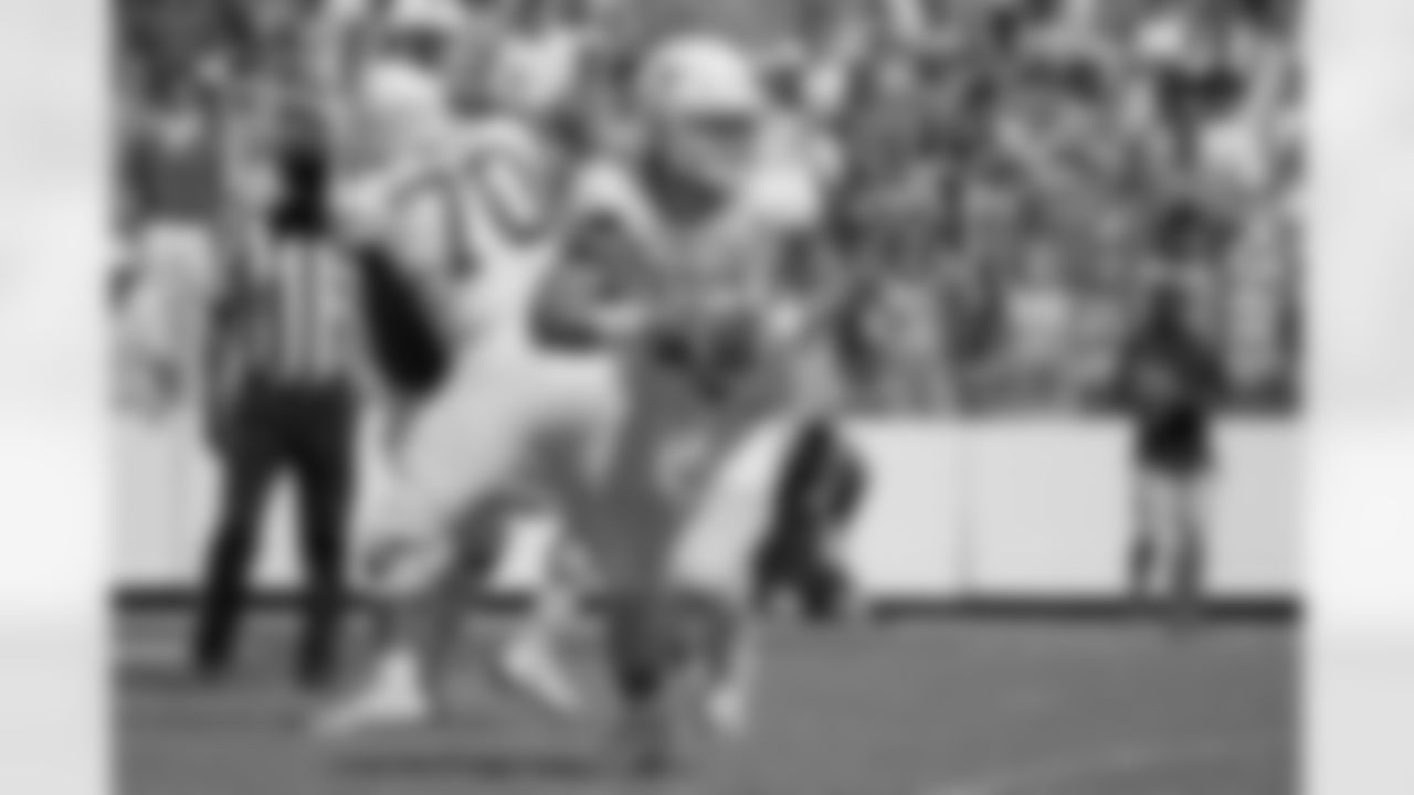 Texas quarterback Sam Ehlinger (11) looks to throw against Oklahoma during the second half of an NCAA college football game in Dallas,Tx, Saturday, Oct. 10, 2020. (AP Photo/Michael Ainsworth)