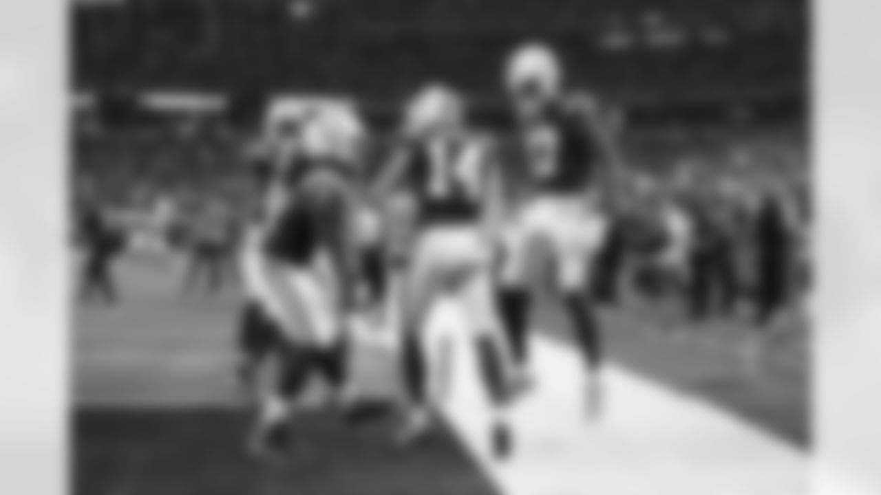 81 TE Mo Alie-Cox, #14 WR Alec Pierce, #17 WR Mike Strachan