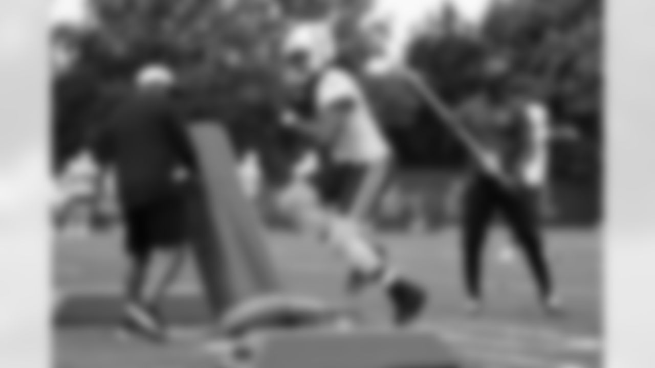 81 TE Mo Alie-Cox
Players train during Phase III of offseason workouts.
