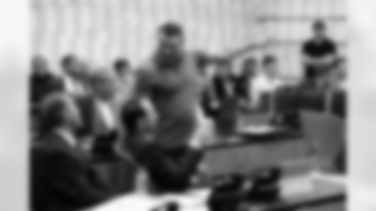 James Irsay Owner and CEO, Jim Irsay Owner and CEO, Head Coach Shane Steichen, Chris Ballard General Manager,
An inside look at the Colts staff inside the War Room during round two and three of the 2023 NFL Draft.