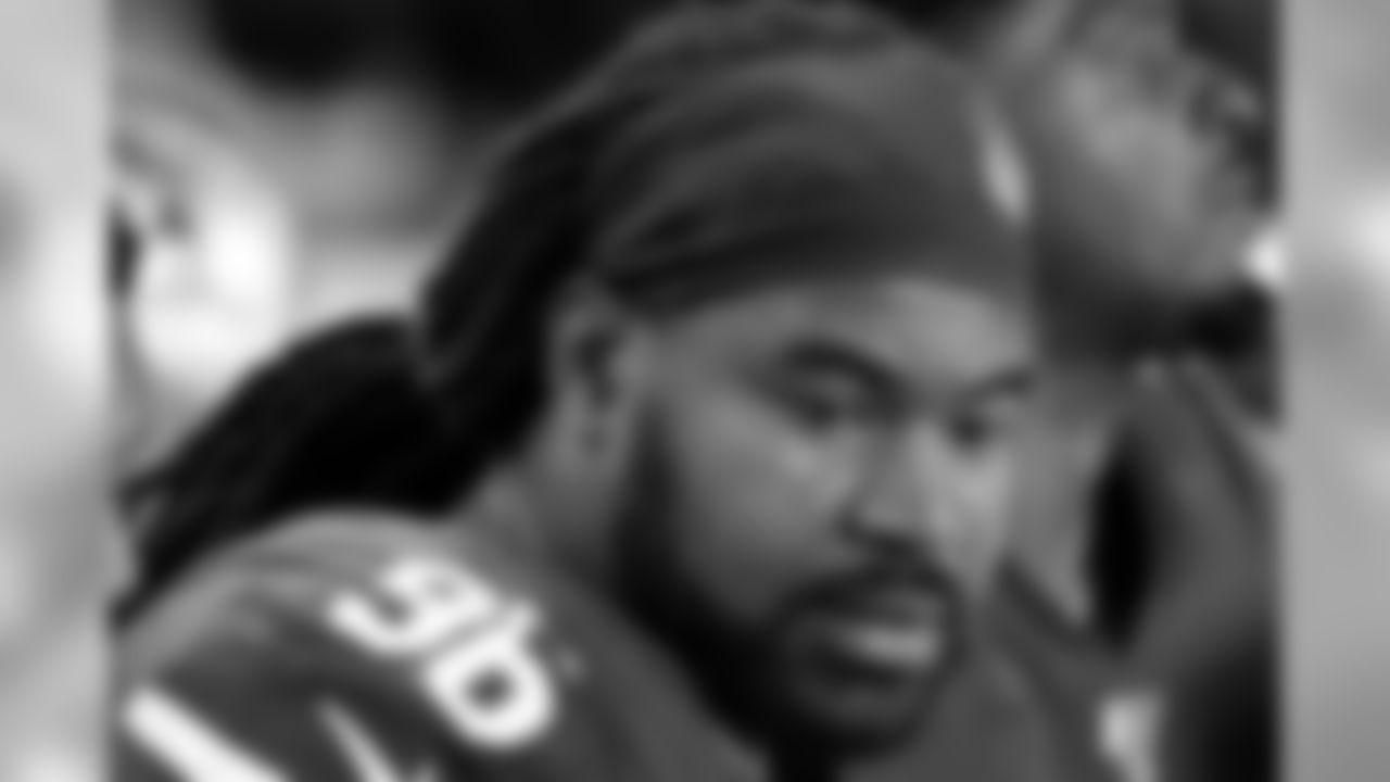 San Francisco 49ers defensive tackle Sheldon Day (96) watch from the sideline during the NFL NFC Championship football game against the Green Bay Packers, Sunday, Jan. 19, 2020, in Santa Clara, Calif. The 49ers defeated the Vikings 27-10. (Kevin Terrell via AP)