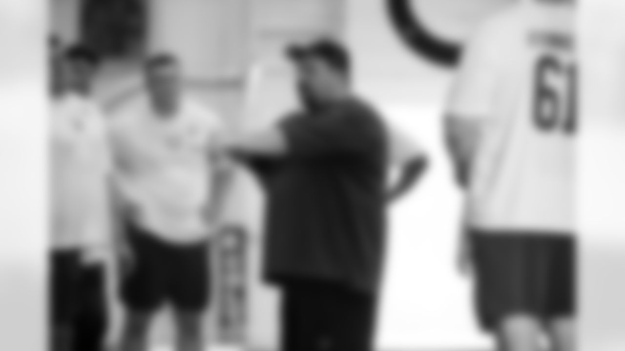 Tony Sparano Jr. Offensive Line,
Players train during Phase II of offseason workouts.